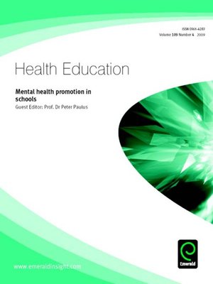 cover image of Health Education, Volume 109, Issue 4